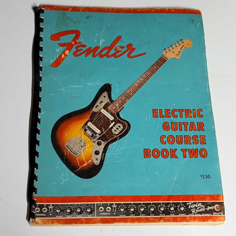 Fender‎ Electric Guitar Course Book Two - Original Vintage 1966 Ephemera MCM